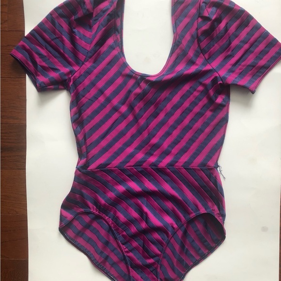 Danskin Other - Vintage Danskin Purple and Blue Bodysuit
